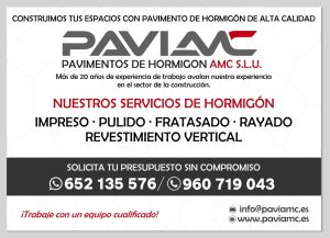Precio hormigón impreso PAVIAMC, SLU